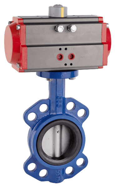 Pneumatic Actuator Operated Butterfly Valve
